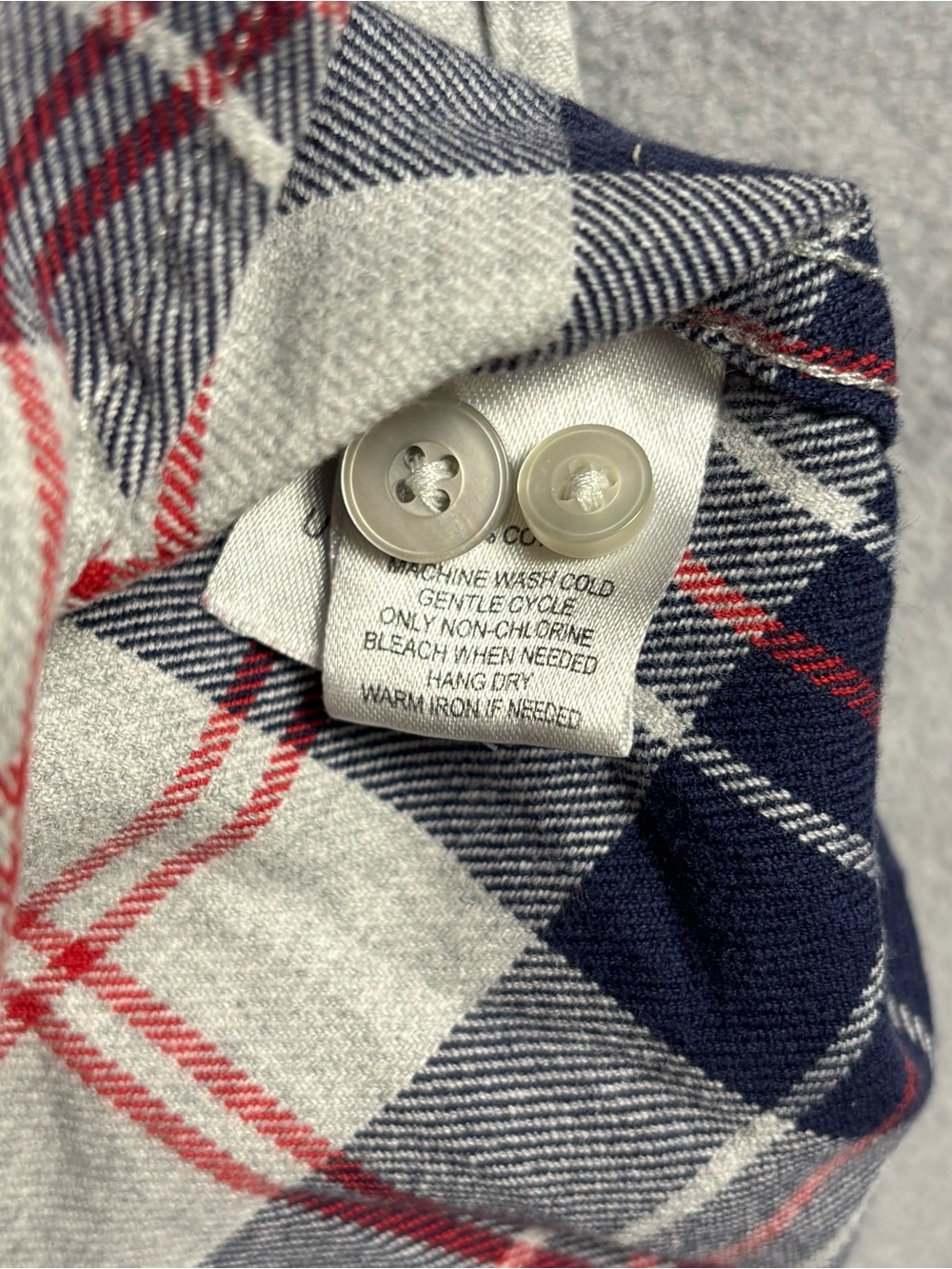 UNTUCKit Campeneta Plaid Shirt Large Tall Slim Cotton Navy Red Button Down - Picture 4 of 9